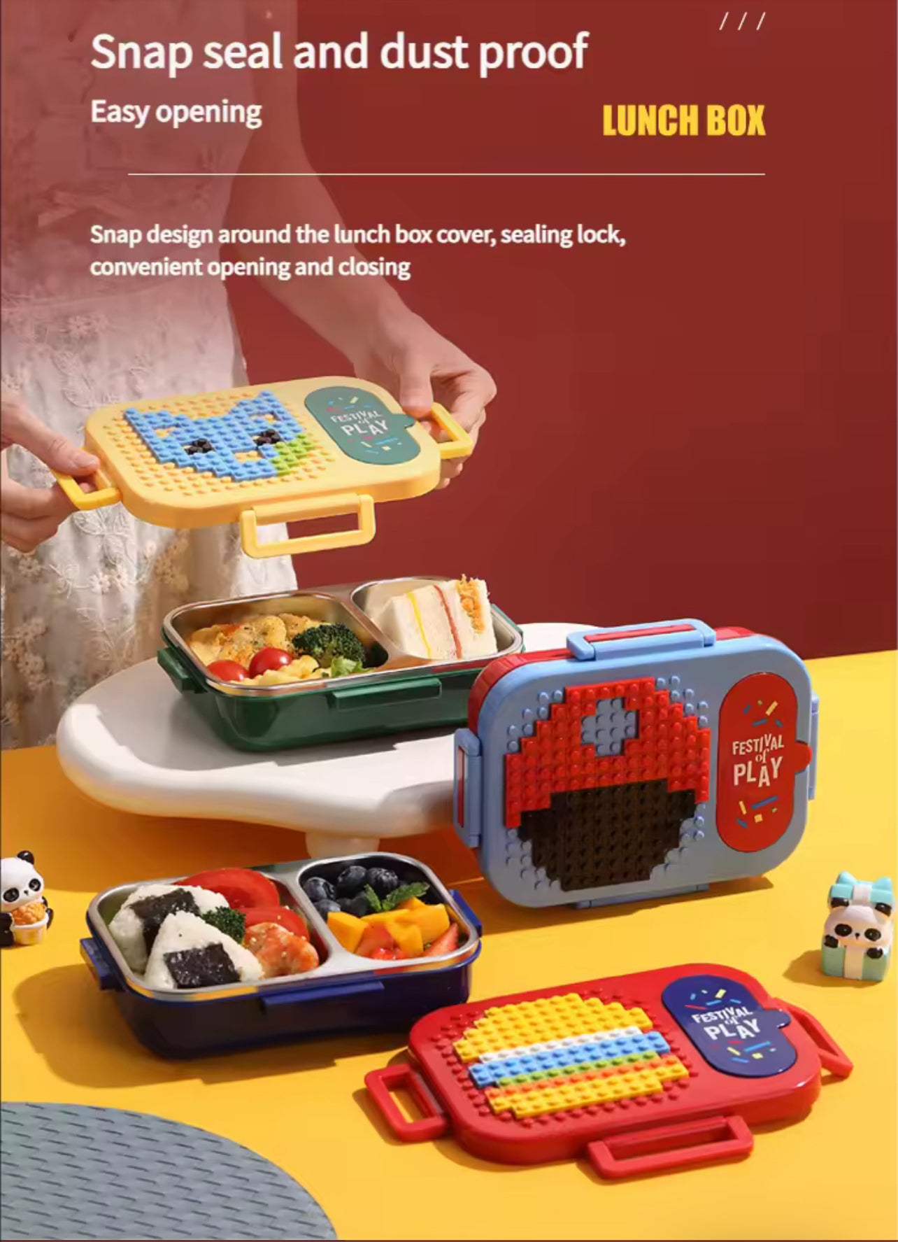 Sustainable Stainless Steel Back-to-School Lunchbox